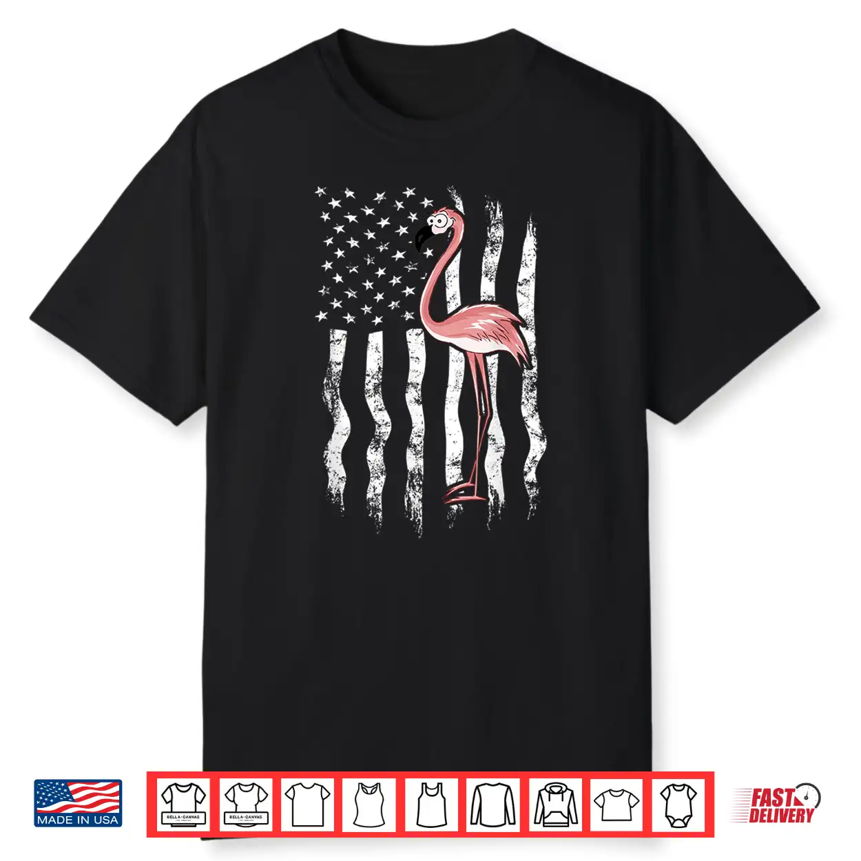 Funny Pink Flamingo Independence Day Usa American Flag Shirt Funny Pink Flamingo Independence Day Usa American Flag Shirt