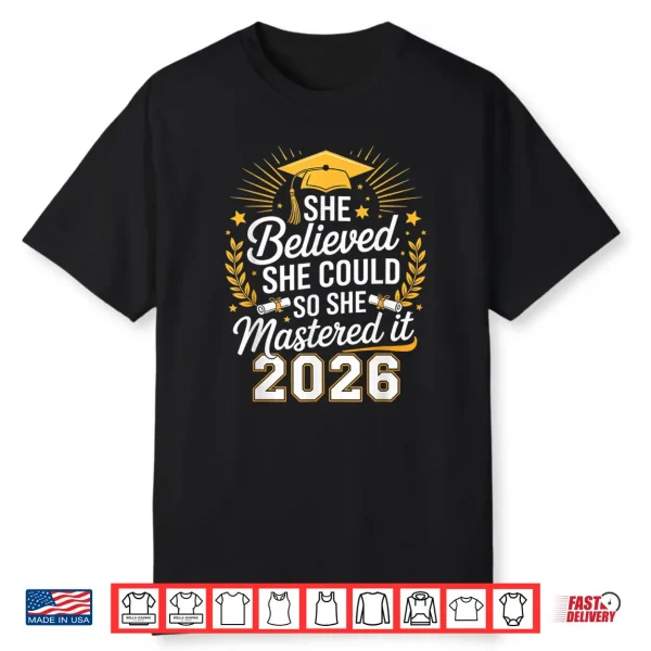 Gifts For Master’S Degree Women Graduation 2026 Mastered It Shirt