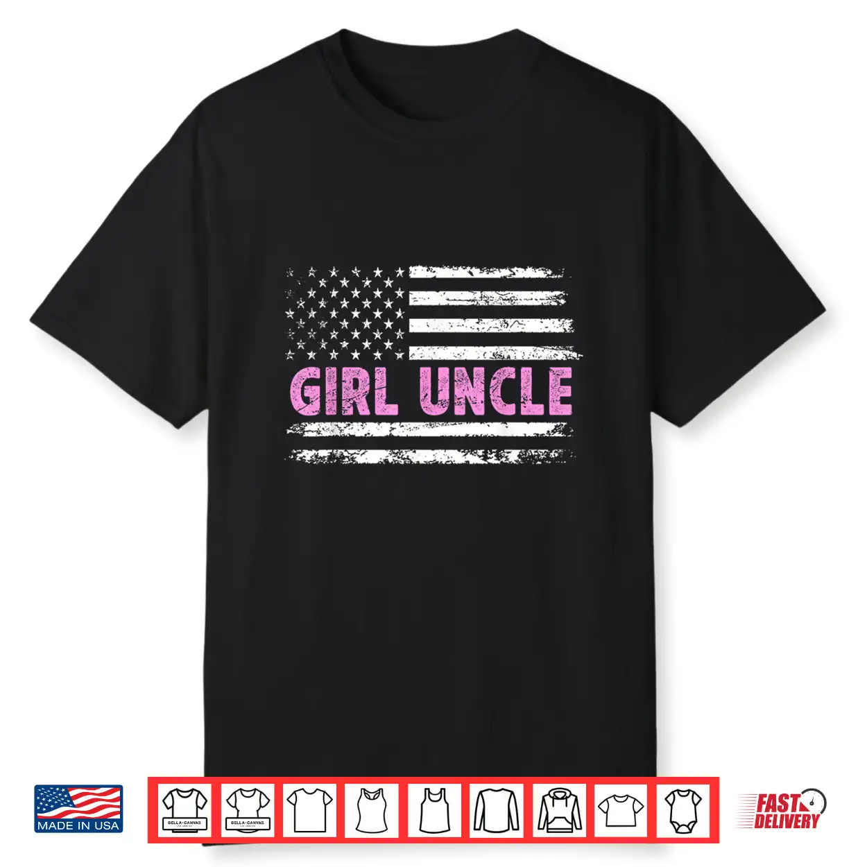 Girl Uncle Of Girls Us Flag Girls Uncle Shirt Girl Uncle Of Girls Us Flag Girls Uncle Shirt