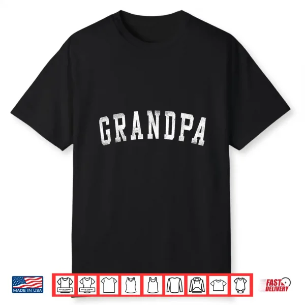 Grandpa Classic Bold Font Father’S Day Grandpa Shirt