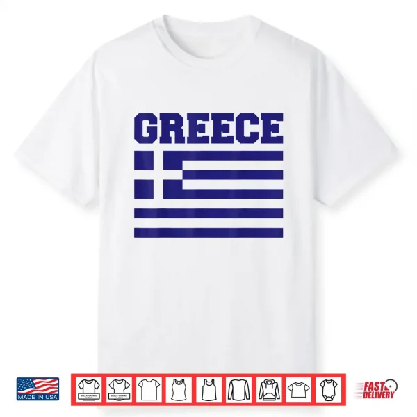 Greece Independence Day Greek Flag Heart Kids Toddler Boys Shirt