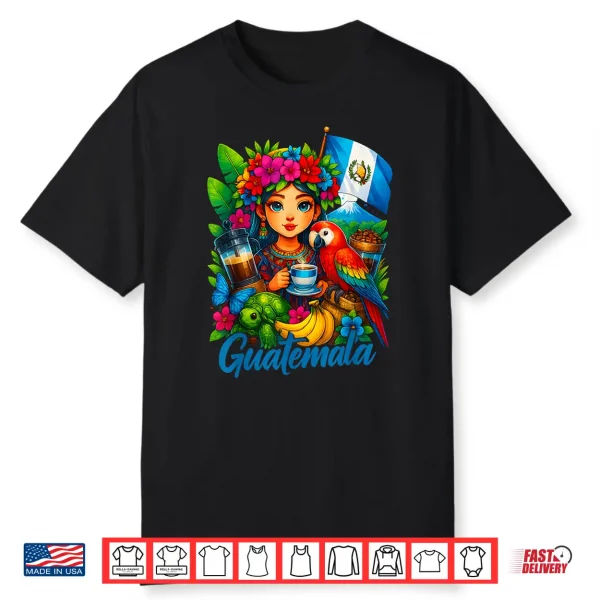 Guatemalan Flag Guatemala Women Hispanic Siesta Pride Shirt