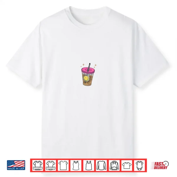 Half Teacher Half Coffee Pocket Iced Coffee Lover Teacher Shirt
