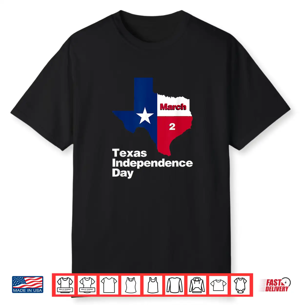 Happy Texas Independence Day On March 2 1836 Texas Flag Shirt Happy Texas Independence Day On March 2 1836 Texas Flag Shirt