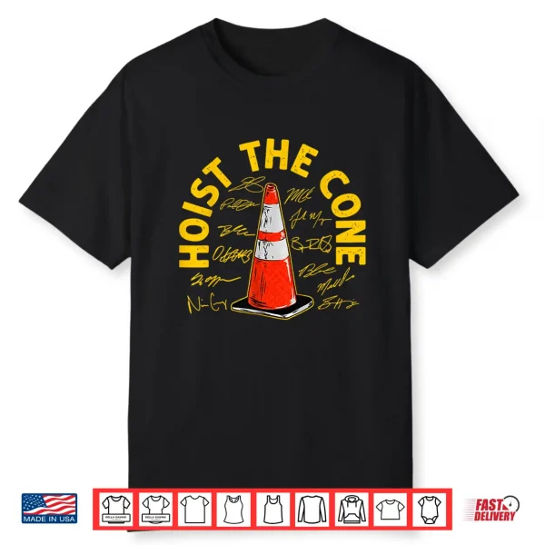 Hoist The Cone Funny Traffic Cone Humor Graphic Shirt