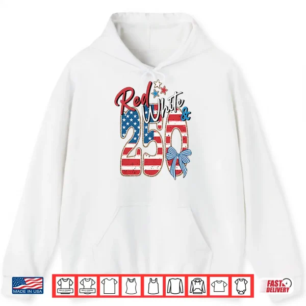 Hoodie 250th Anniversary Red White And Blue Shirt