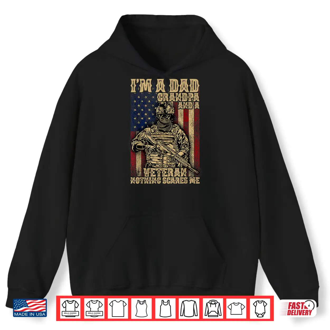 4Th Of July Usa Flag I’M A Dad Grandpa And A Veteran Shirt 4Th Of July Usa Flag I’M A Dad Grandpa And A Veteran Shirt