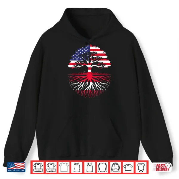 Hoodie American Grown Austrian Roots Flag Heritage Shirt