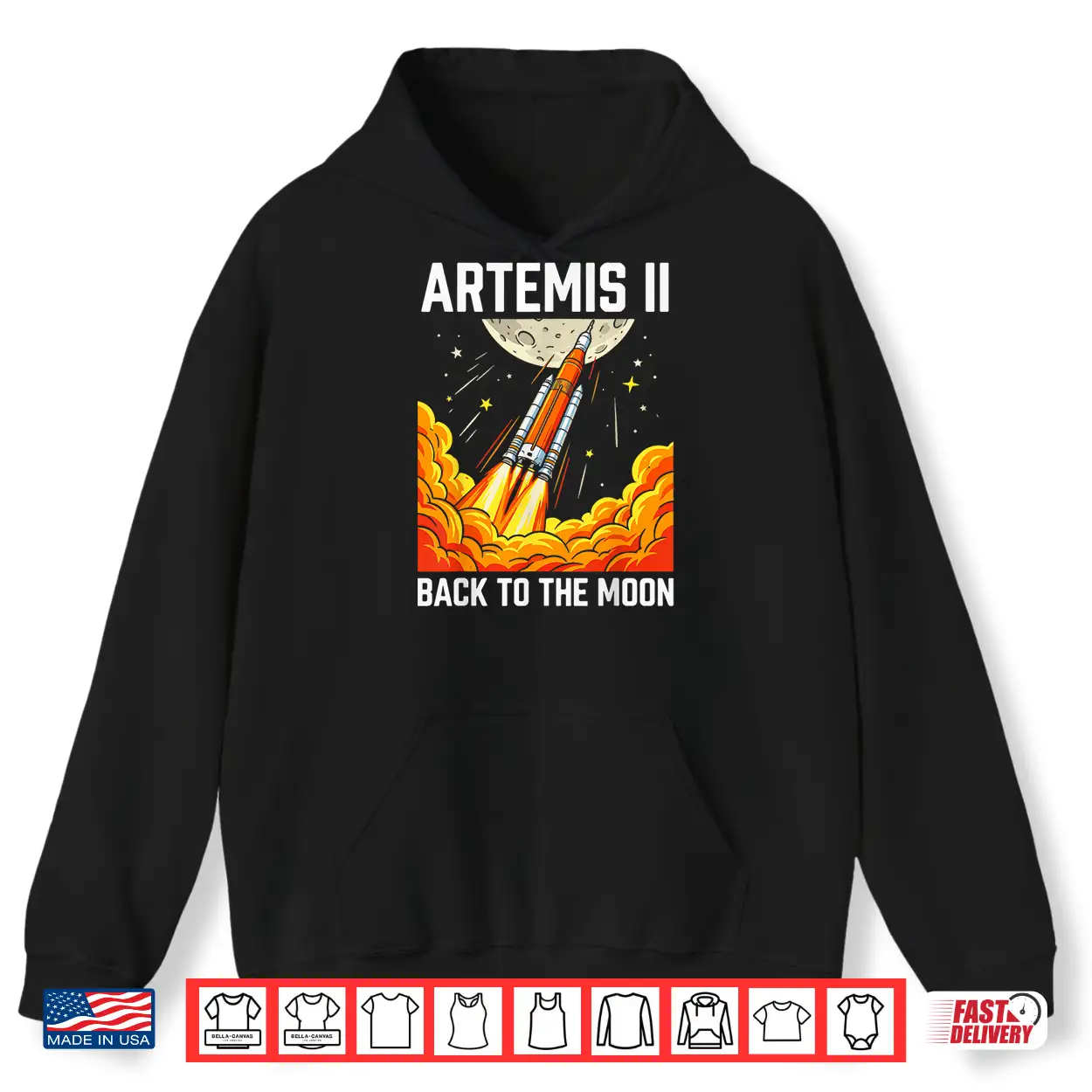 Artemis Back To The Moon Rocket Launch Space Shirt Artemis Back To The Moon Rocket Launch Space Shirt