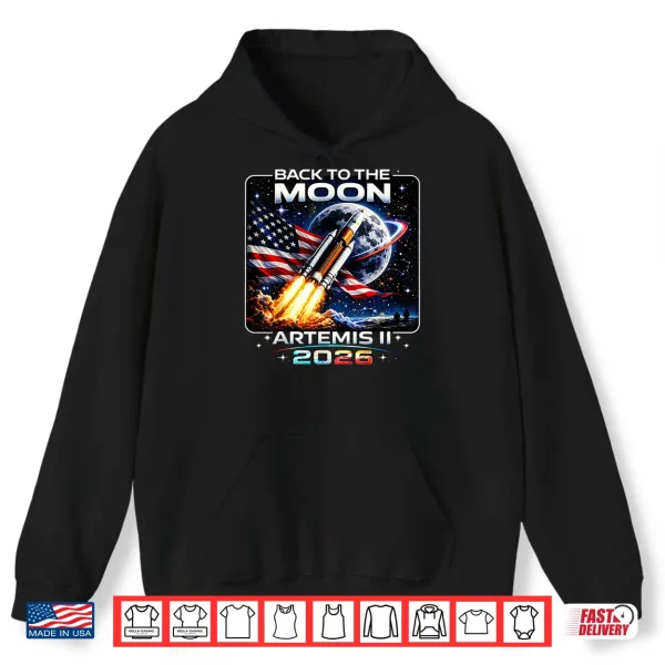 Hoodie Artemis Launch Back to The Moon 2026 Shirt
