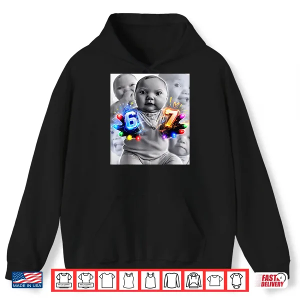 Hoodie Baby 67 Six Seven Hand Funny Ai Baby Meme Shirt