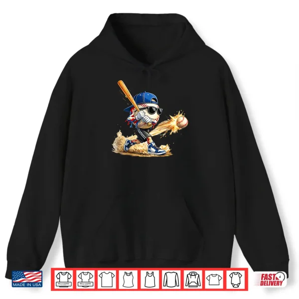 Hoodie Baseball Drip for Boy Ice Cream Drip Baseball Life Style 101 Shirt