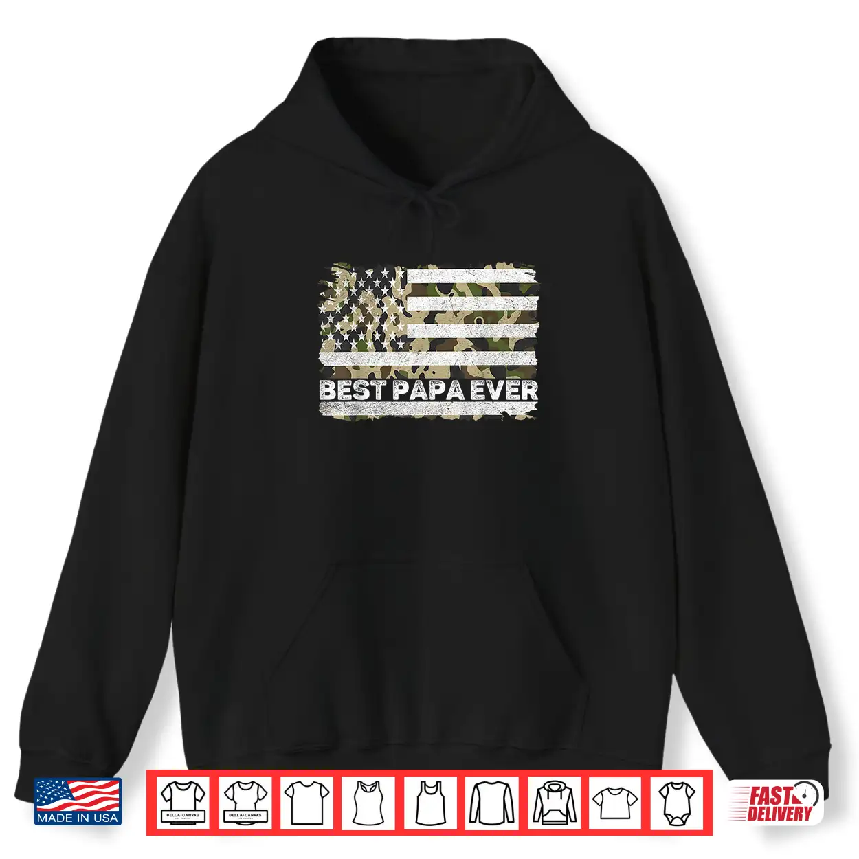 Best Papa Ever Men Grandpa Camo American Flag Fathers Day Shirt Best Papa Ever Men Grandpa Camo American Flag Fathers Day Shirt
