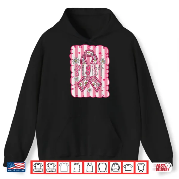 Hoodie Breast Cancer Awareness Fight Shirt