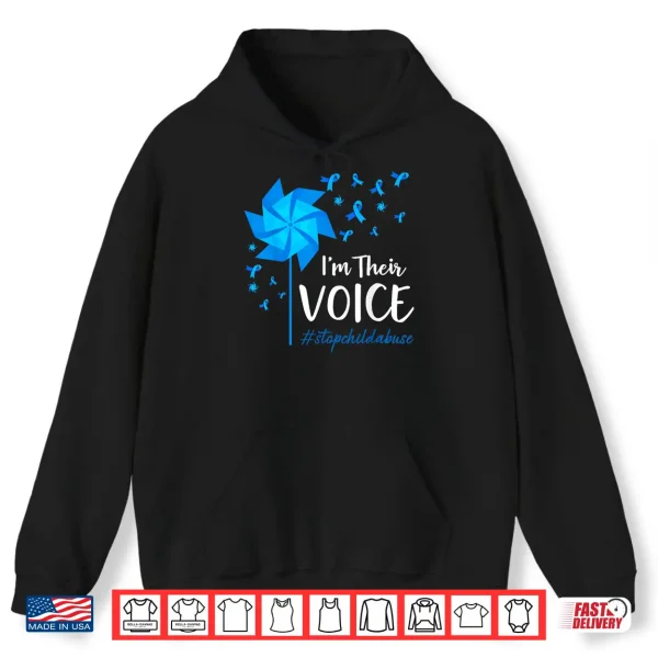 Child Abuse Awarenchild Abuess I'M Their Voice Fly Dandelion Shirt 1 Hoodie Child Abuse AwarenChild Abuess Im Their Voice Fly Dandelion Shirt
