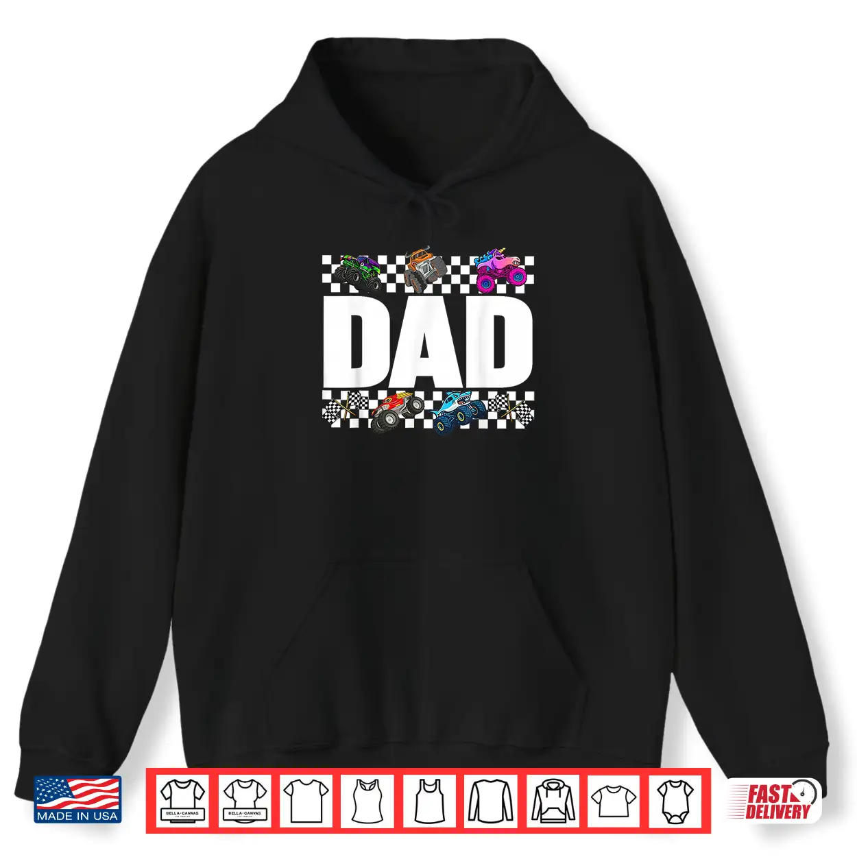 Dad Monster Truck Family Crew Birthday Matching Men Dad Shirt Dad Monster Truck Family Crew Birthday Matching Men Dad Shirt