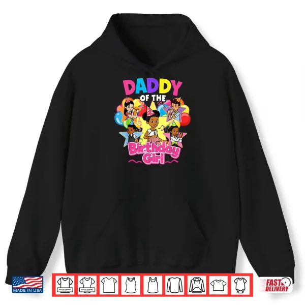 Hoodie Daddy of Birthday Girl Gracie Pink Doll Family Decorations Shirt