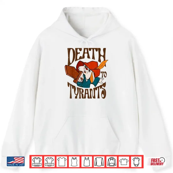 Hoodie Death to Tyrants Retro Rabbit Meme Shirt