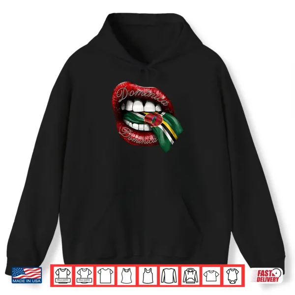 Hoodie Dominica Flag Sisserou Parrot Nature Vacation Shirt