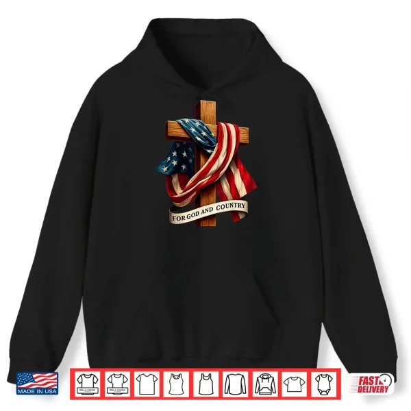 For God And Country Cross Christian Patriotic Jesus Lovers Shirt 1 Hoodie For God and Country Cross Christian Patriotic Jesus Lovers Shirt