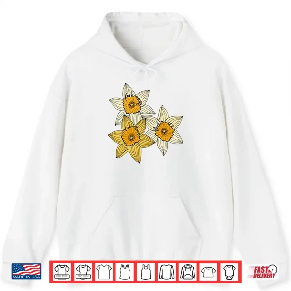 Hoodie Fuck MAGA Fuck Trump Fuck ICE Yellow Daffodil Trio Shirt