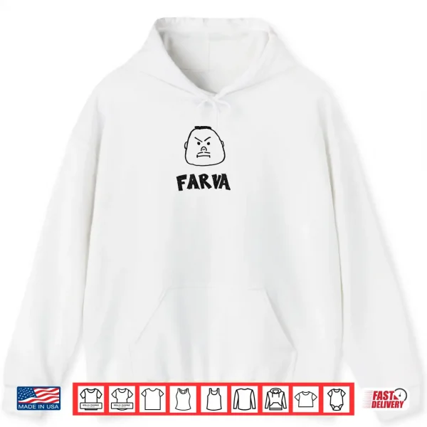 Hoodie Funny Farva Bachelor Party Drawing Cartoon Big Head Shirt