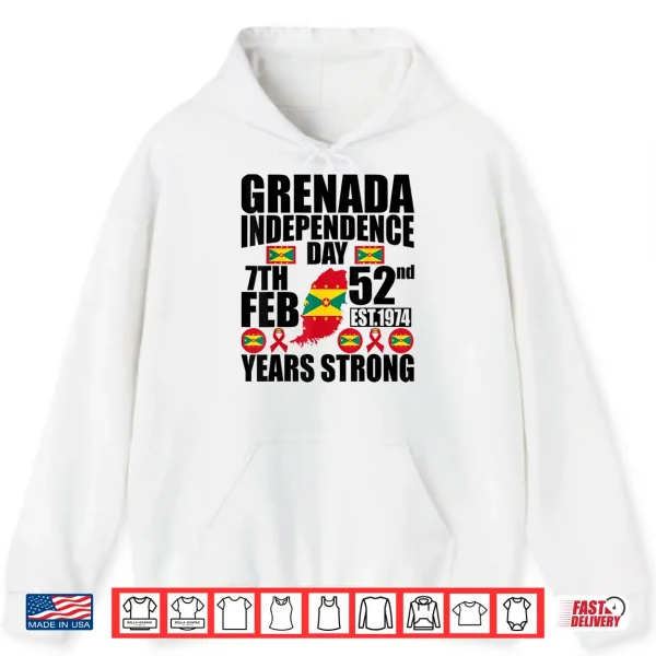 Hoodie Grenada 52nd Independence Day Grenadian Pride Grenada Flag Shirt
