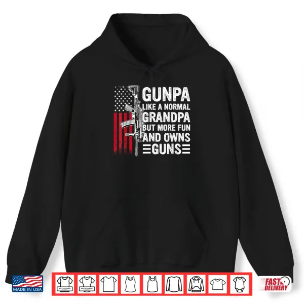 Gunpa Like A Normal Grandpa But More Fun And Owns Guns Shirt 1 Hoodie Gunpa Like A Normal Grandpa But More Fun And Owns Guns Shirt