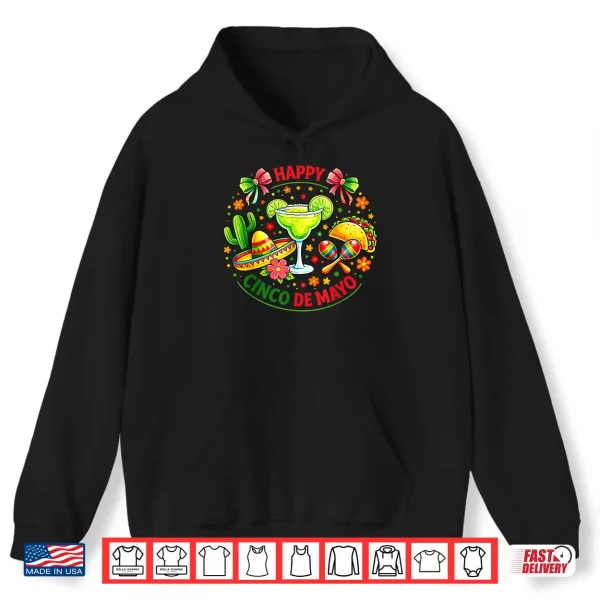 Hoodie Happy Cinco de Mayo Fiesta Mexican Party Shirt