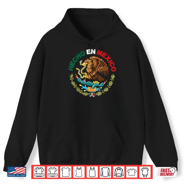 Hoodie Hecho En Mexico Eagle Mexican Independence Day Men Women Kid Shirt