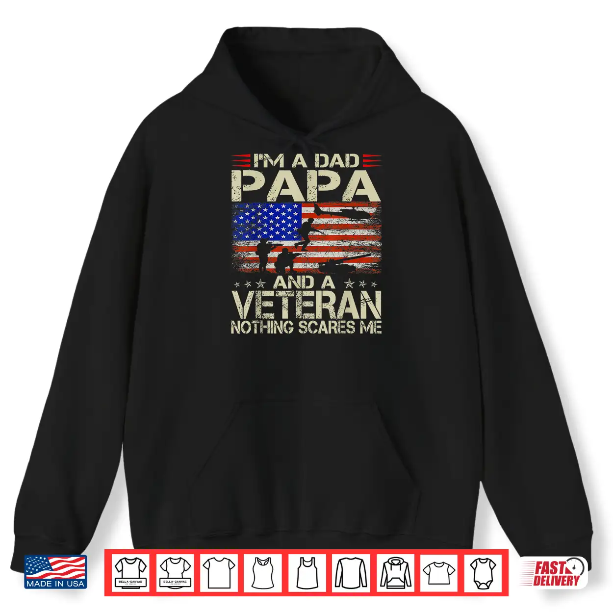 I’M A Dad Papa And Veteran Father’S Day Funny Retro Shirt I’M A Dad Papa And Veteran Father’S Day Funny Retro Shirt