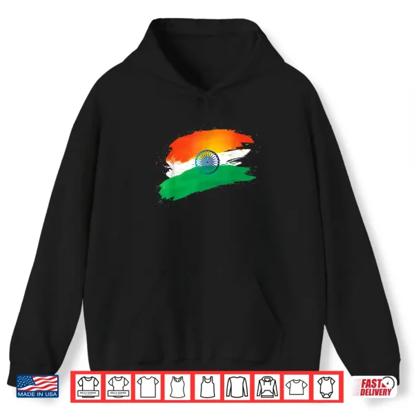 Hoodie India Independence Day 15 August Indian Flag Patriotic Shirt