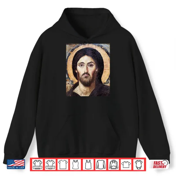 Hoodie Jesus Christ Pantocrator Icon St. Catherines Monastery Shirt