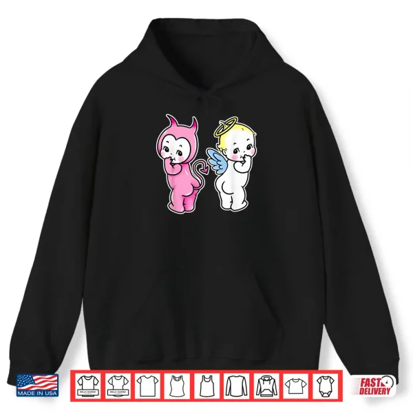 Hoodie Kewpie Baby Angel Devil Cherubs Shirt