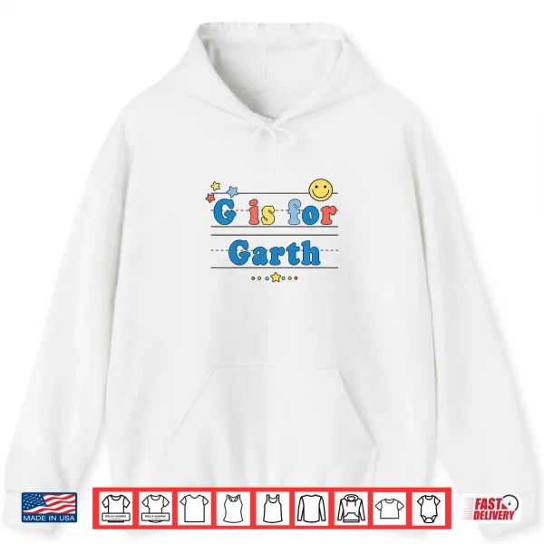 Kids Garth Name Shirt Alphabet G Is For Garth Shirt 1 Hoodie Kids Garth Name Shirt Alphabet G is for Garth Shirt