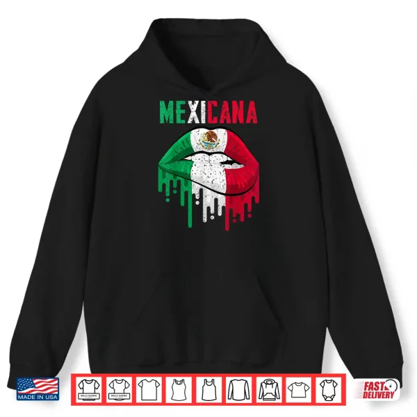 Hoodie Mexican Flag Shirt Girl Women Kids Toddler Mexicana Pride Shirt
