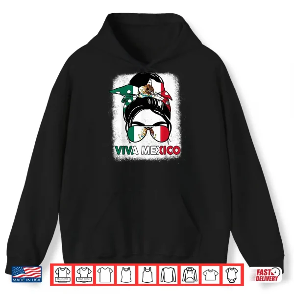 Hoodie Mexico Independence Day Shirt Viva Mexico Pride Mexican Flag Shirt