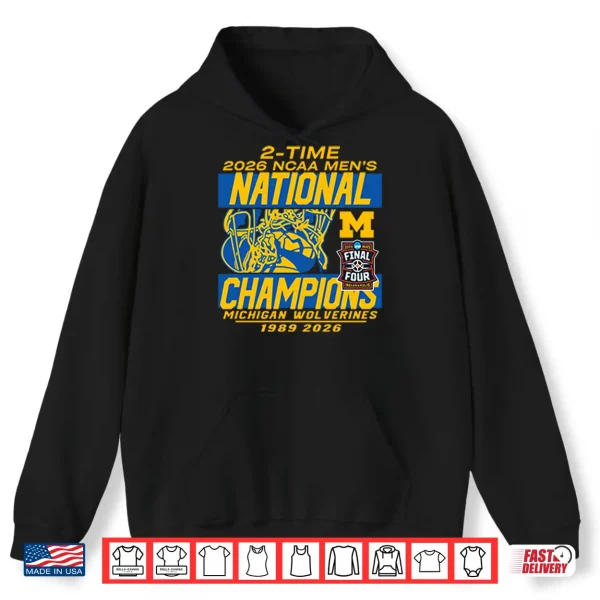 Hoodie Michigan Wolverines National Champions 1989 2026 Shirt