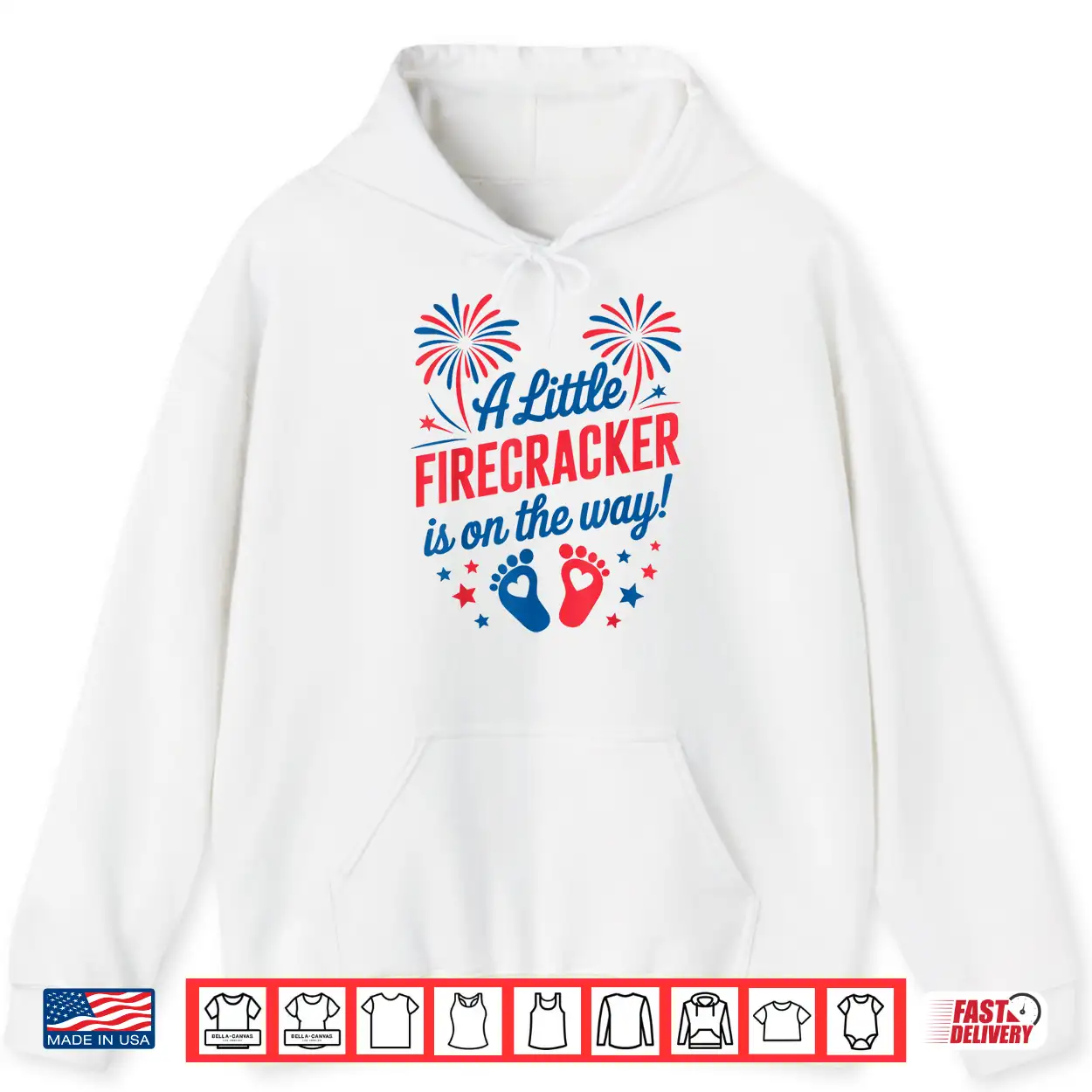 Mom 4Th Of July Baby Reveal Little Firecracker Is On The Way Shirt Mom 4Th Of July Baby Reveal Little Firecracker Is On The Way Shirt