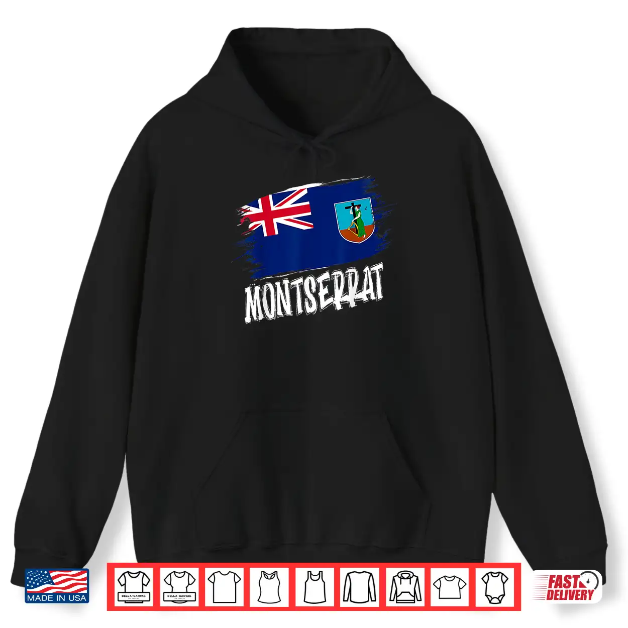 Patriotic Retro Montserratian Flag Montserrat Shirt Patriotic Retro Montserratian Flag Montserrat Shirt
