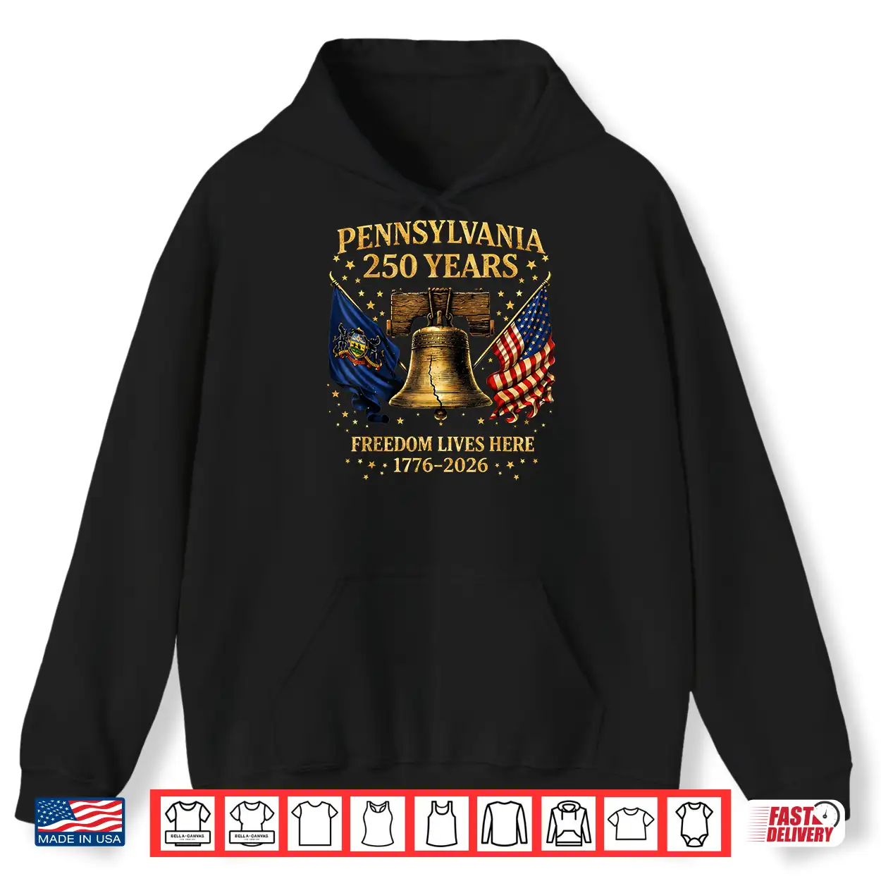 Pennsylvania 250 Years 1776 2026 Vintage Liberty Bell Design Shirt Pennsylvania 250 Years 1776 2026 Vintage Liberty Bell Design Shirt