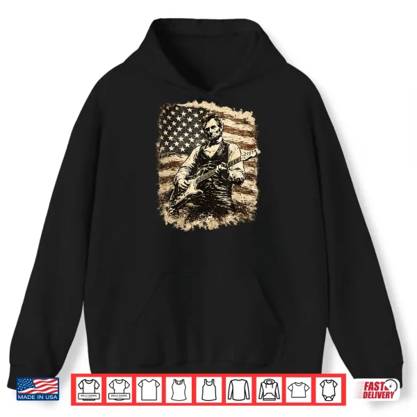 Hoodie President Abraham Lincoln Playing Guitar Abe Lincoln Shirt