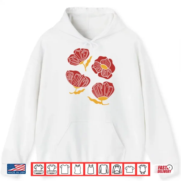 Red Poppy Floral Fuck Trump Shirt 1 Hoodie Red Poppy Floral Fuck Trump Shirt