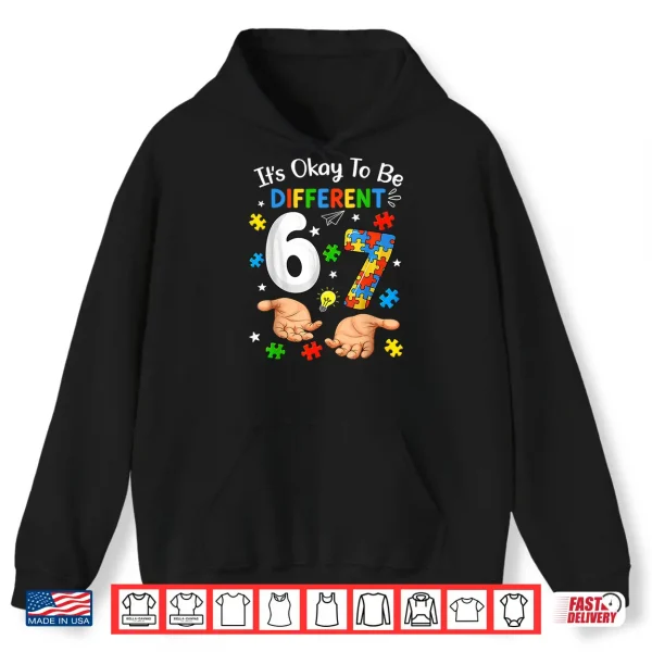 Hoodie Six Seven Autism Awareness Sixty Seven Kids Shirt