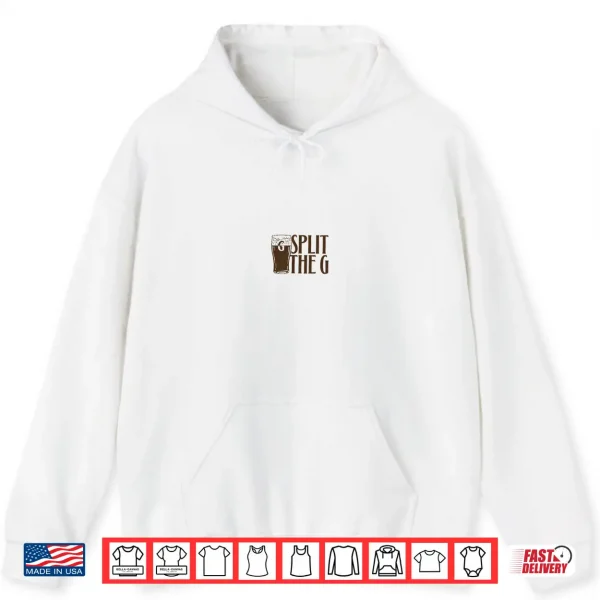 Hoodie St. Patricks Day Beer Split The G Bird Shirt