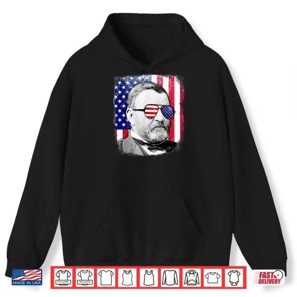 Hoodie Ulysses S Grant US flag shirt 4th of July