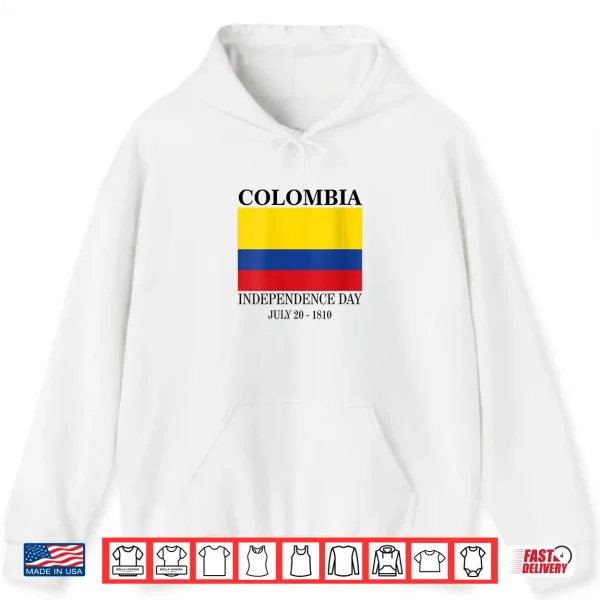 Womens Colombia Independence Day July 20 1810 Shirt 1 Hoodie Womens COLOMBIA Independence Day July 20 1810 Shirt