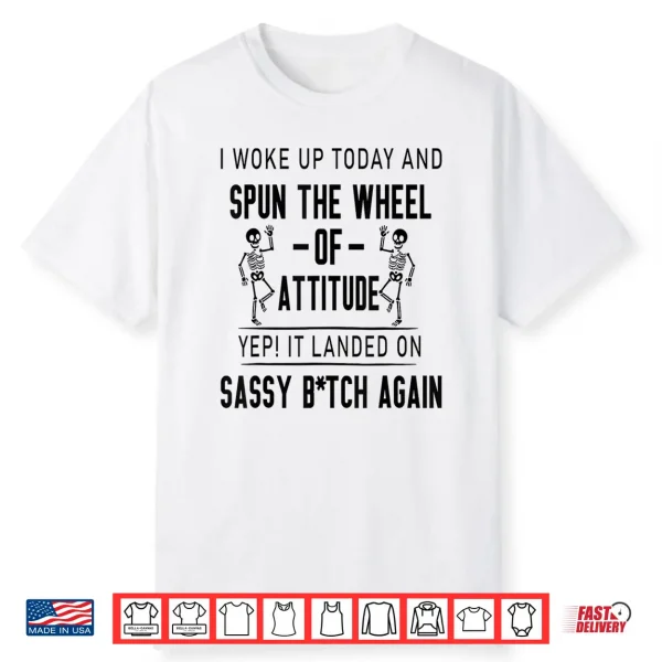 I Woke Up Today And Spun The Wheel Of Attitude Yep It Landed Shirt