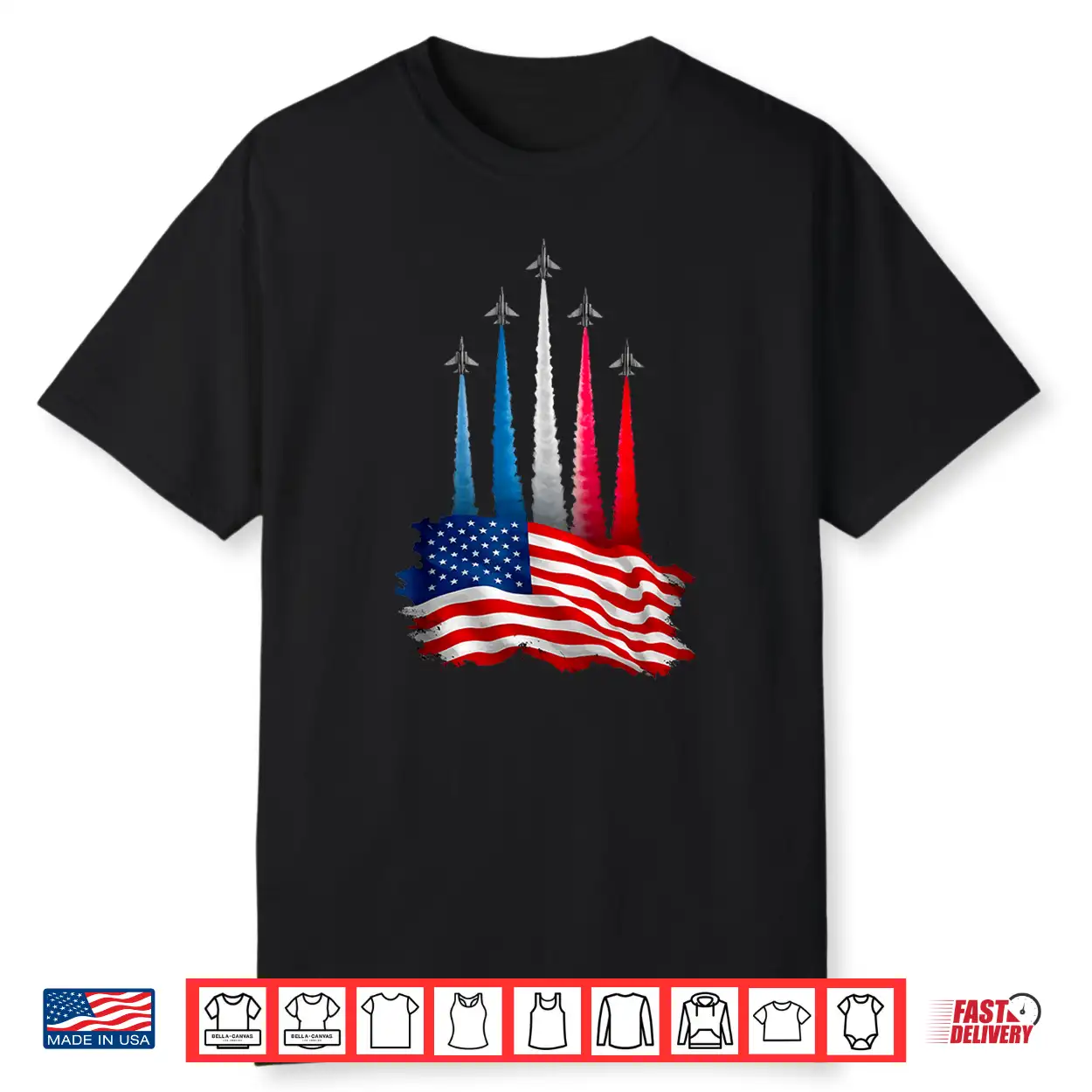 Independence Day American Flag Jet Planes Red White Blue Shirt Independence Day American Flag Jet Planes Red White Blue Shirt