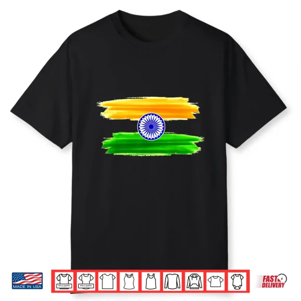 India Independence Day 15 August 1947 Indian Flag Patriotic Shirt